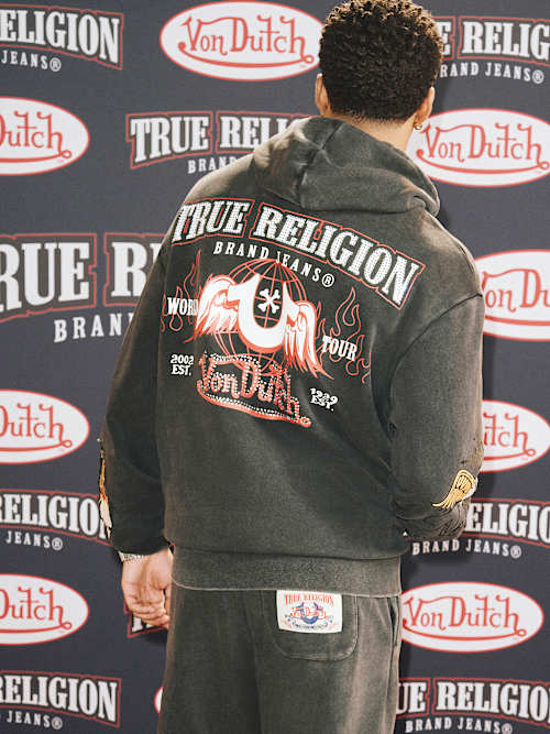 ТОЛСТОВКА НА МОЛНИИ TRUE RELIGION X VON DUTCH TATTOO