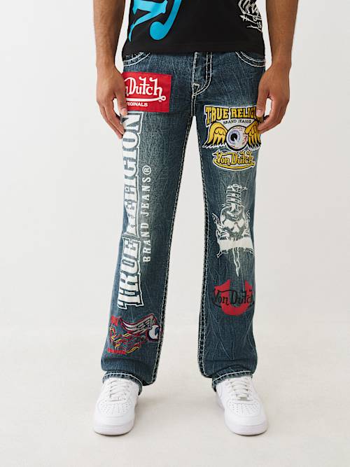 TRUE RELIGION デニム TRUE RELIGION JOEY SUPER T デニムパンツ 極太ステッチ - メルカリ