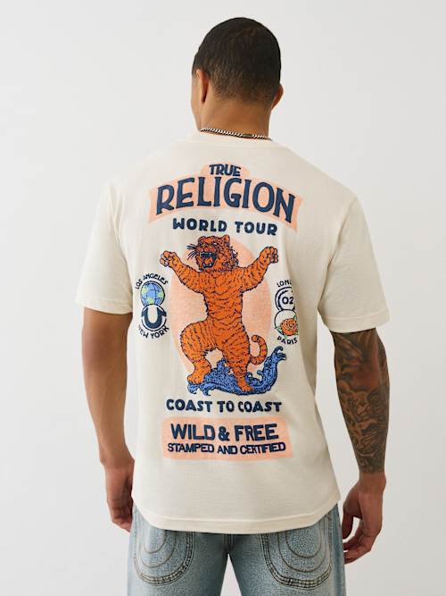 ФУТБОЛКА С ИЗОБРАЖЕНИЕМ НАСТОЯЩЕГО ТИГРА