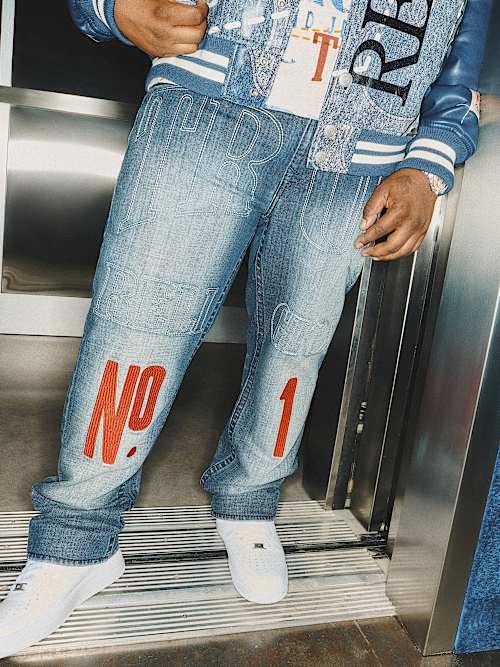 Ricky Big T Flap Straight Jean 34