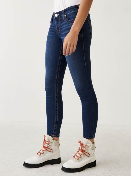 HALLE MID RISE SUPER SKINNY JEAN 27"