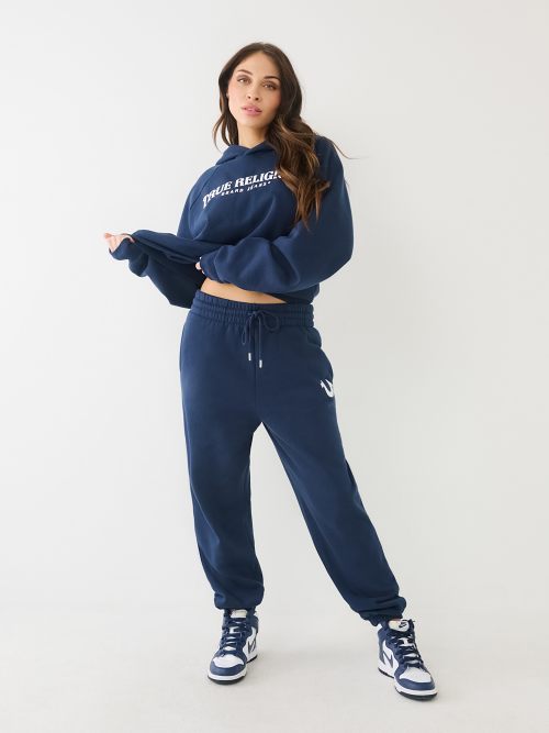 Women's Sweatshirt & Joggers Co-ord Set (Navy Blue)