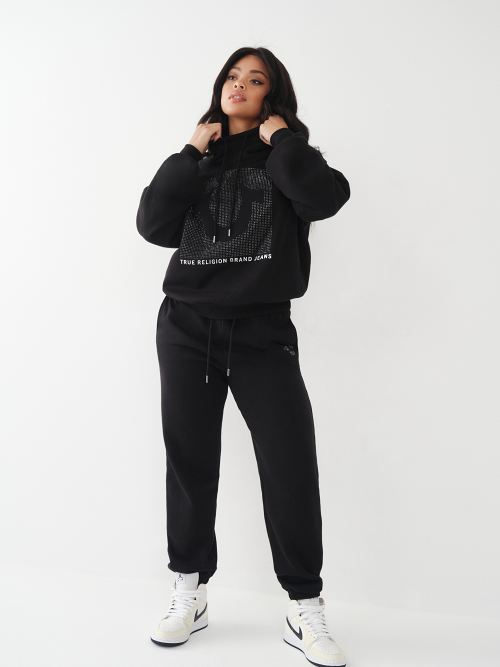 WIDE LEG LOGO JOGGER