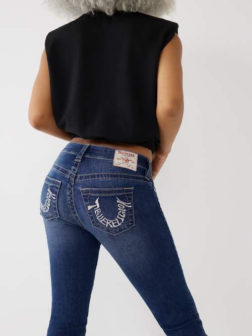 JEANS SKINNY CURVILÍNEOS JENNIE DE TIRO MEDIO