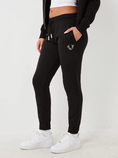  True Religion Pantalón deportivo Ticker de tiro medio para mujer,  Gris jaspeado : Ropa, Zapatos y Joyería