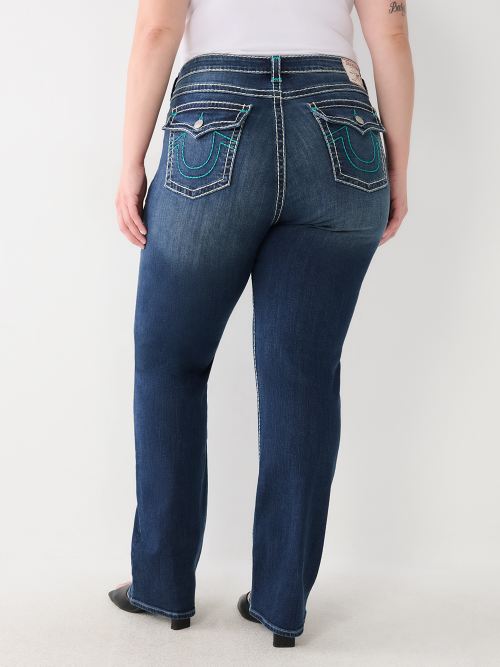 PLUS BILLIE SUPER T STITCH STRAIGHT JEAN