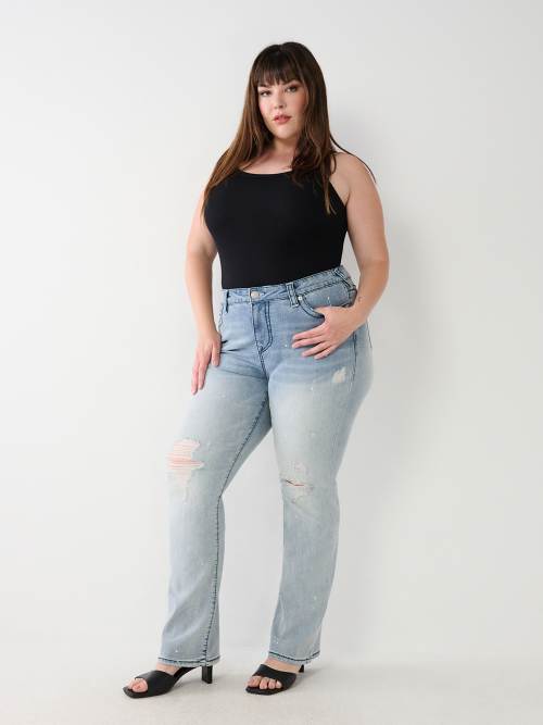 PLUS BECCA BIG T STITCH BOOTCUT JEAN