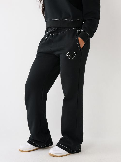 Black true religion sweatpants on sale