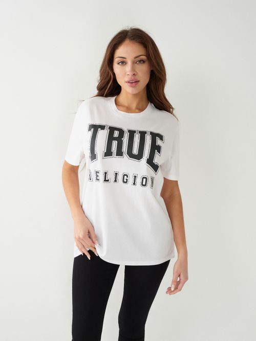 CAMISETA RELAJADA CON CRISTALES