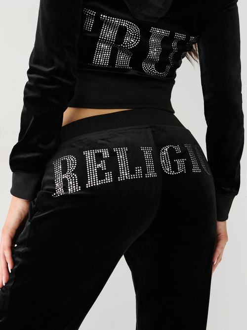 True religion hot sale velvet tracksuit