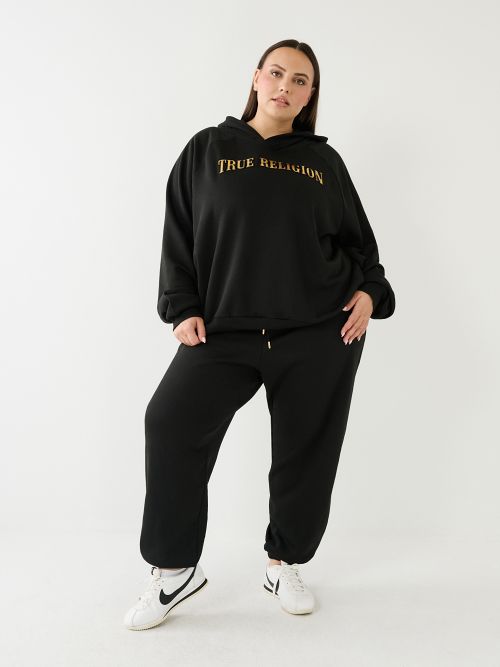 METALLIC BUDDHA LOGO FLEECE JOGGER