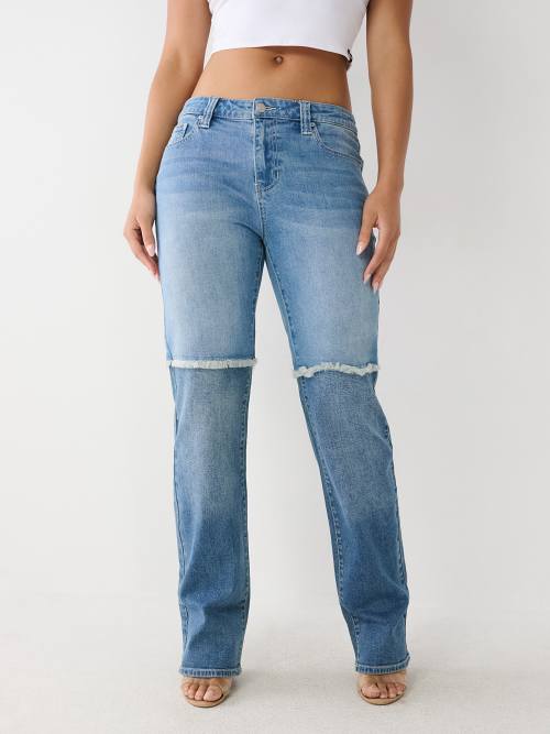 PANELED STRAIGHT JEAN