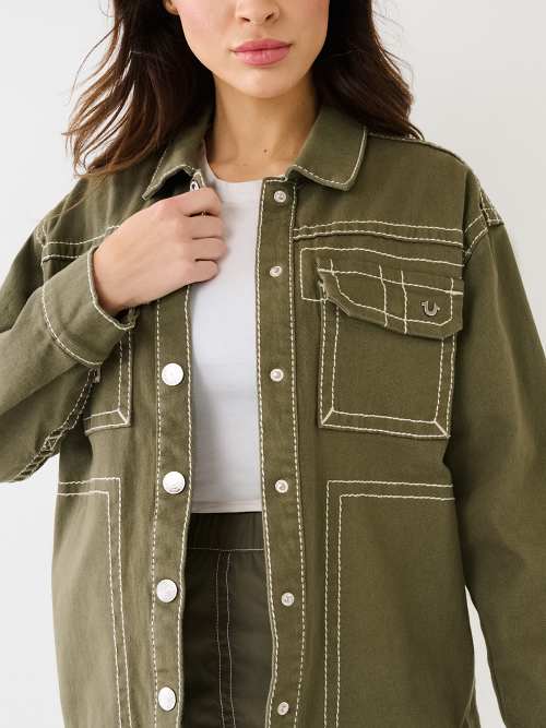 UTILITY BIG T OVERSIZED SHACKET