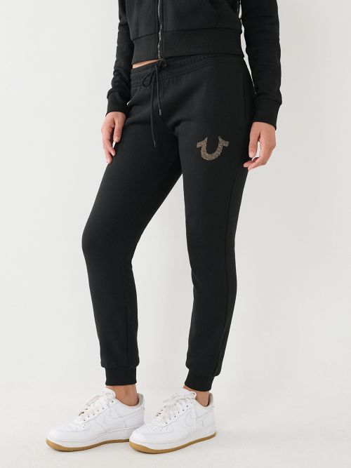 Shop Women TRUEBLACK Arch Logo Fleece Joggers - XL - 139 AED in UAE, Dubai