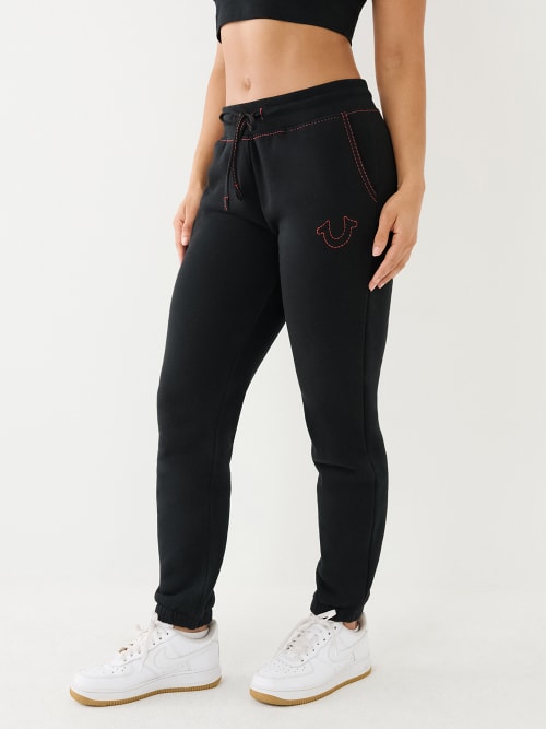 CRYSTAL HORSESHOE MID RISE JOGGER