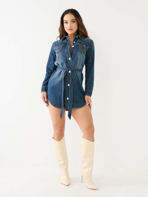 True religion cheap sweatshirt dress