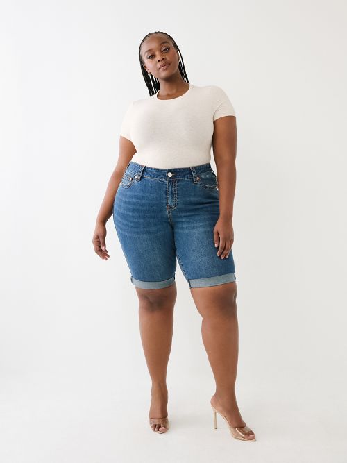 Mid Rise Denim Short in Riley Vintage Wash