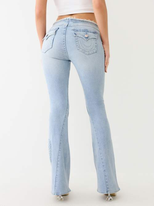 JOEY FRAYED WING HORSESHOE FLARE JEAN