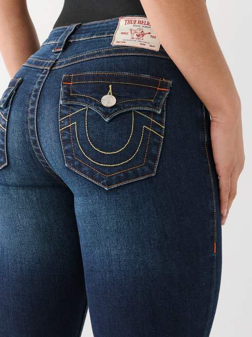 True Religion Black Suko Jeans w/Back Pocket Detailing