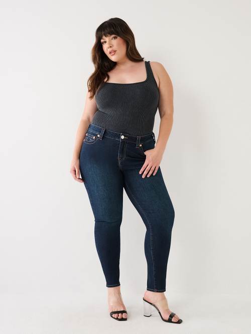 PLUS HALLE MID RISE SUPER SKINNY JEAN