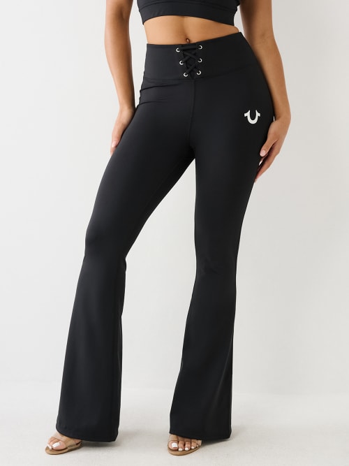 High-Rise Flare-Leg City Legging Pant