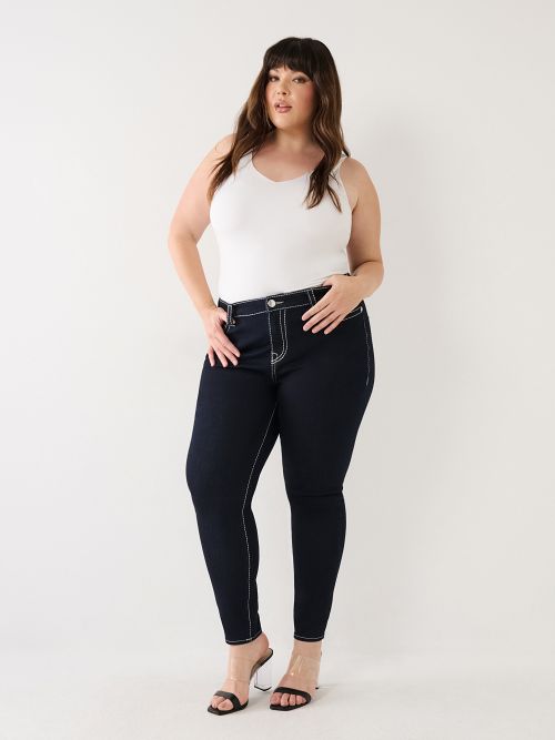 PLUS JENNIE LUREX BIG T HIGH RISE CURVY SKINNY JEAN