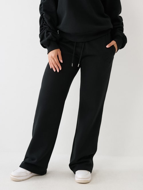 WIDE LEG LOGO JOGGER