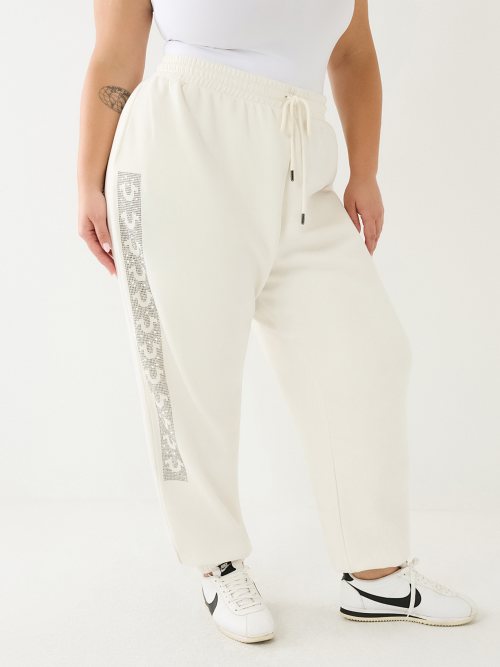 CRYSTAL HORSESHOE BOX HIGH RISE BOYFRIEND JOGGER