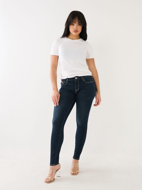 JENNIE MID RISE FLAP CURVY SKINNY JEAN