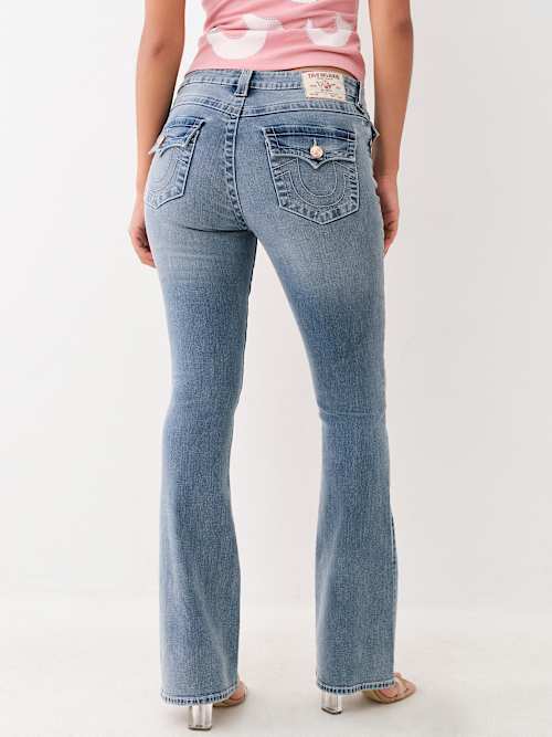 ОБТЯГИВАЮЩИЕ ДЖИНСЫ BECCA СО СРЕДНЕЙ ПОСАДКОЙ И ГЛУБОКИМ ВЫРЕЗОМ