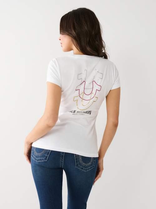 White true religion shirt hot sale womens