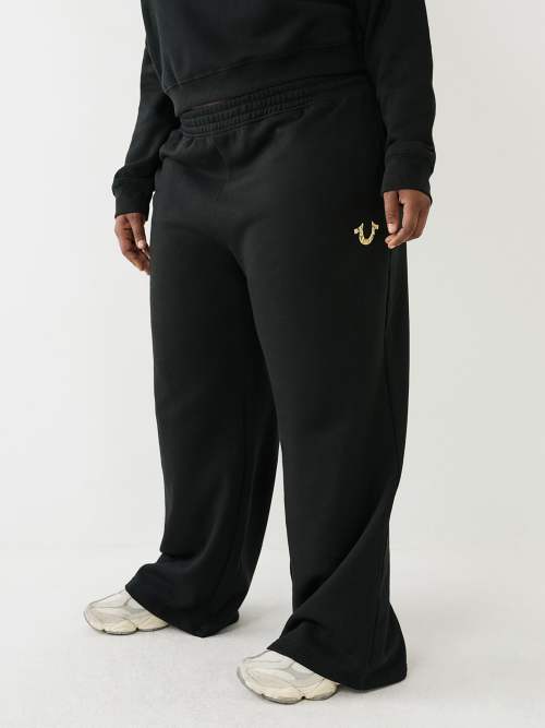 WIDE LEG LOGO JOGGER