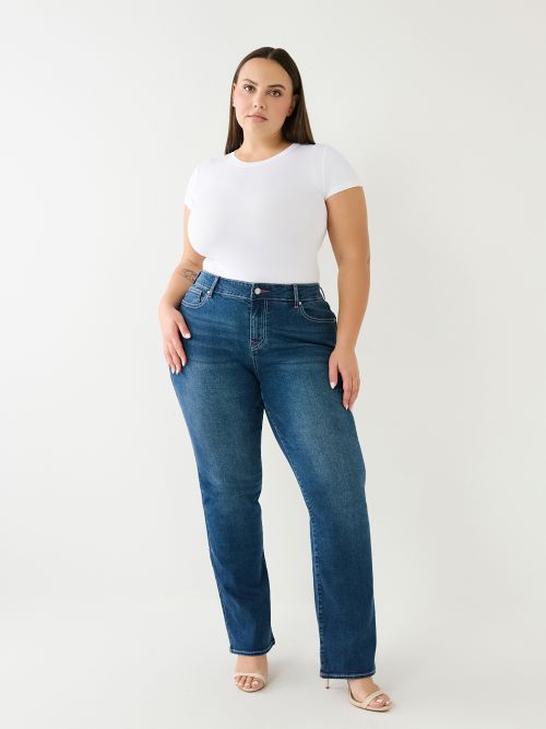 PLUS BILLIE MID RISE STRAIGHT JEAN