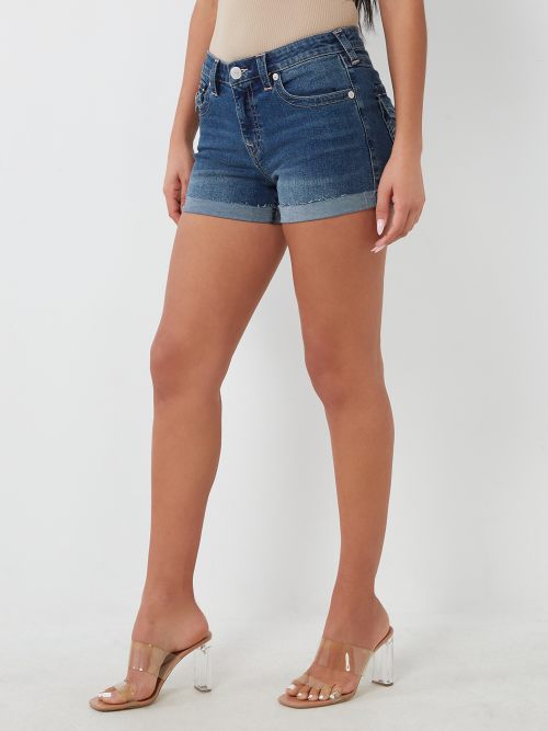 JENNIE ROLLED DENIM SHORT