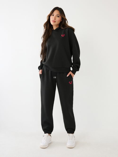 WIDE LEG LOGO JOGGER