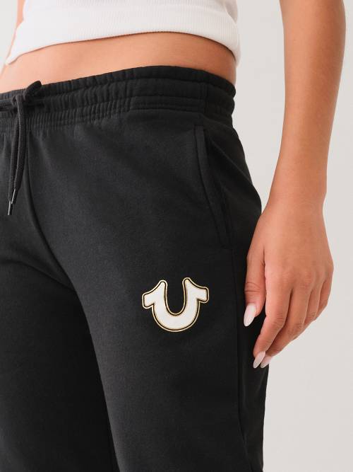 METALLIC HORSESHOE MID RISE JOGGER