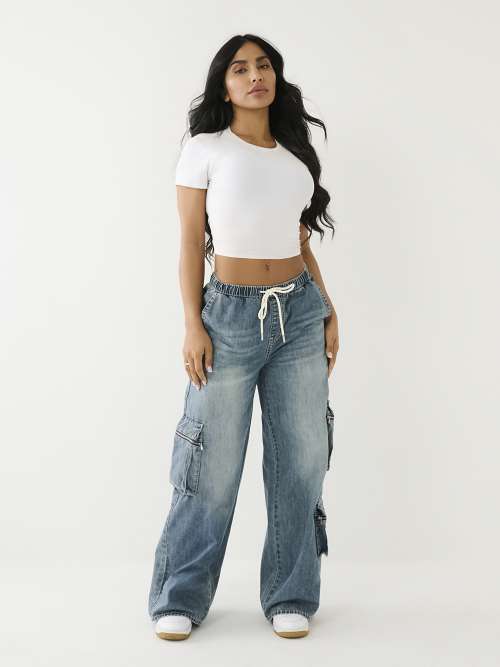 JESSIE BIG T SUPER BAGGY CARGO JEAN