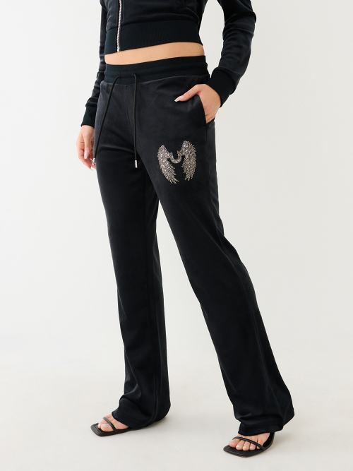  CRYSTAL HS WING VELOUR PANT