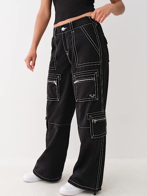 МЕШКОВАТЫЕ БРЮКИ-КАРГО СРЕДНЕЙ ПОСАДКИ JESSIE