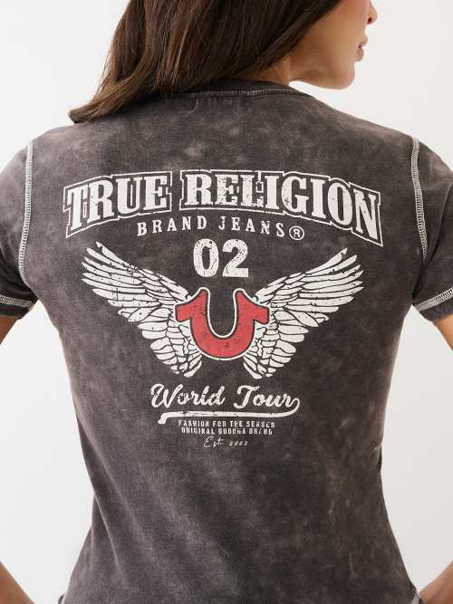 True Religion Short-Sleeve Crystal Box T-Shirt