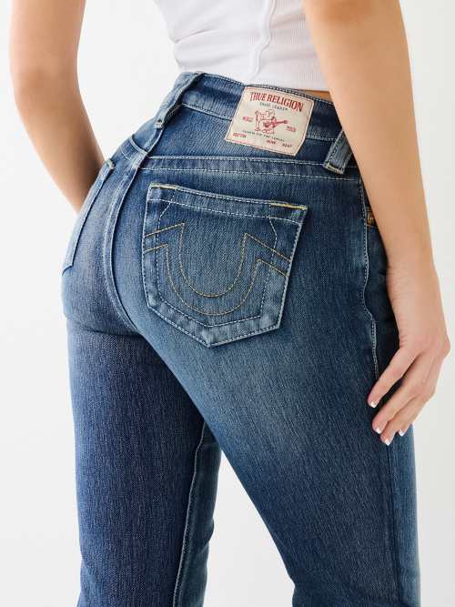 BECCA MID RISE TERRY BOOTCUT JEAN