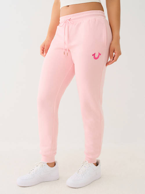  METALLIC HORSESHOE LOGO JOGGER 