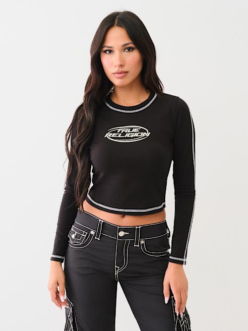 CAMISETA CORTA DE MANGA LARGA TRUE RELIGION
