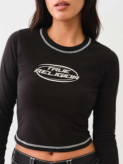CAMISETA CORTA DE MANGA LARGA TRUE RELIGION