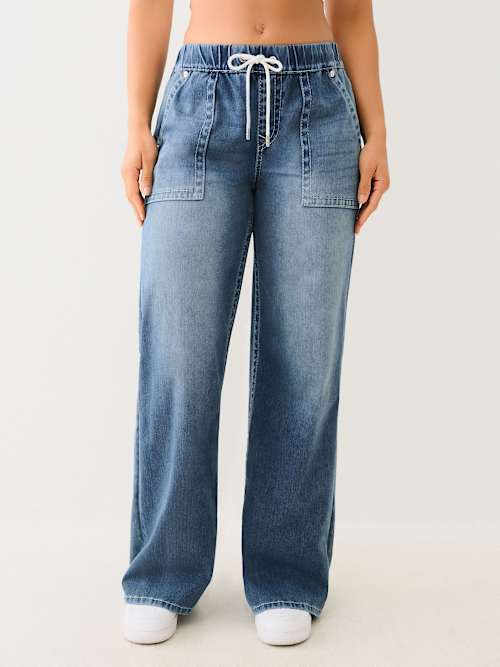 МЕШКОВАТЫЕ ДЖИНСЫ BOBBI BIG T НА ЗАВЯЗКАХ