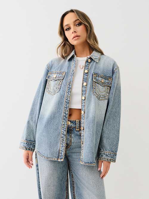 DENIM SUPER T SHACKET