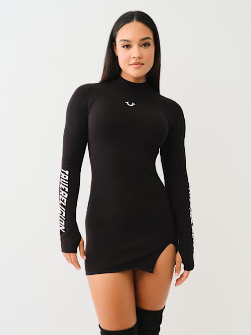 БРЕНДОВОЕ ПЛАТЬЕ-СВИТЕР MOTO