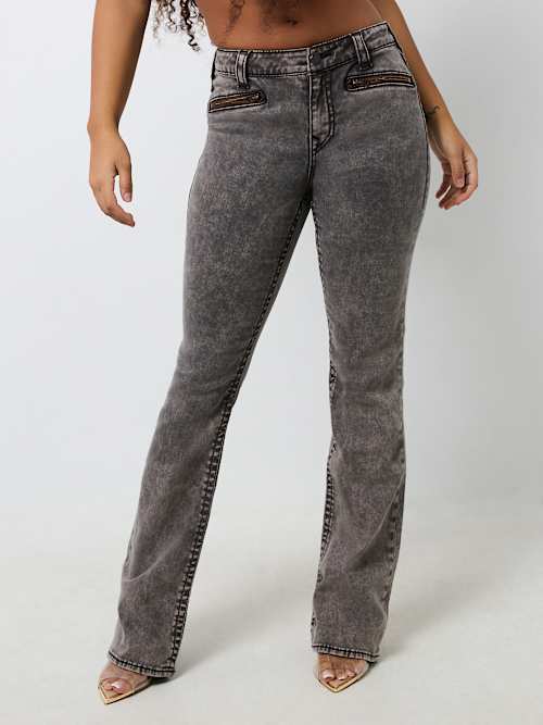 BECCA MID RISE BIG T BOOTCUT JEAN