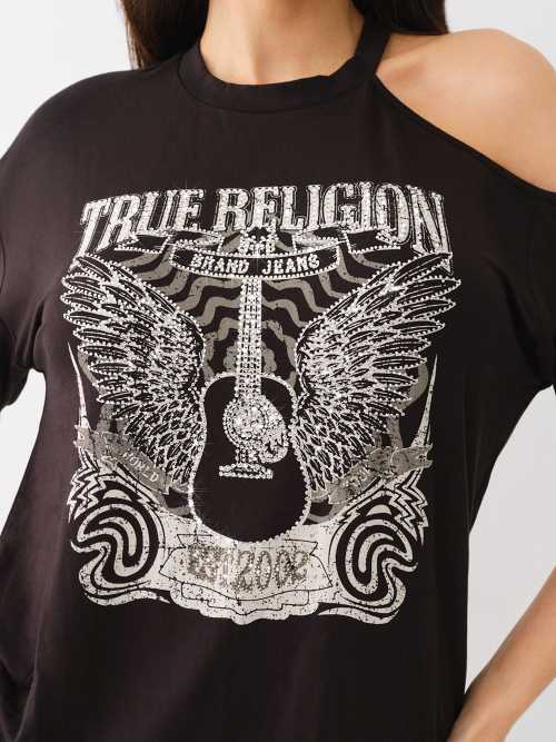 TRUE BAND CRYSTAL CUTOUT TEE