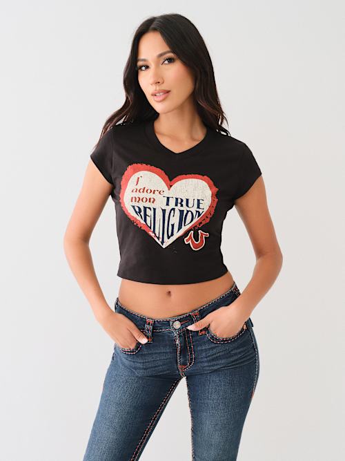 J'ADORE MON HEART BABY TEE